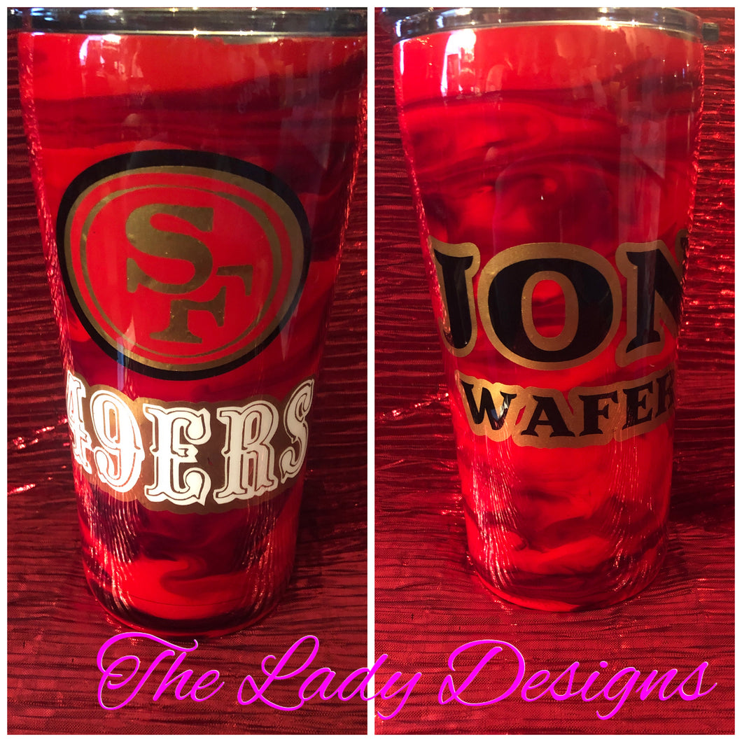 Alcohol Ink  or Glitter Personalized Tumblers